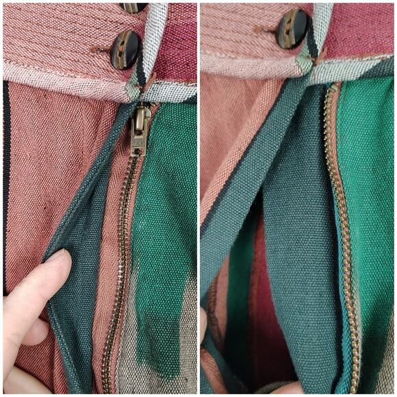 ULLA JOHNSON Marjani in Souk Pleated Striped Cotton Shorts Size 6 - Picture 14 of 15